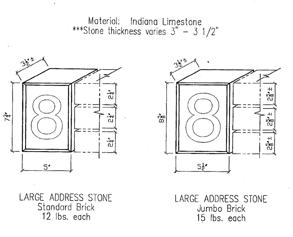 Limestone Address Stones p2