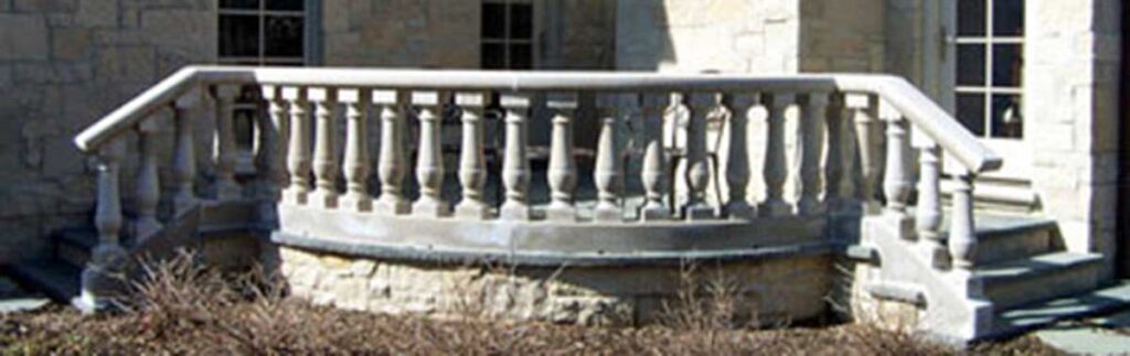 limestone railing