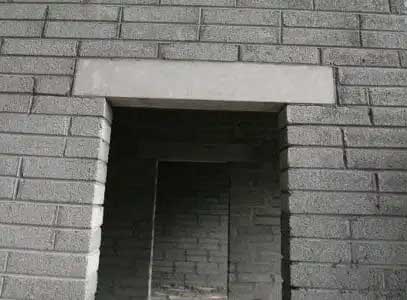 stone lintel over doorway